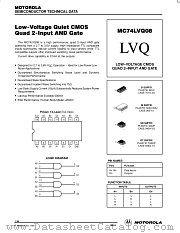 MC74LVQ08SD datasheet pdf Motorola