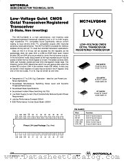 MC74LVQ646DT datasheet pdf Motorola