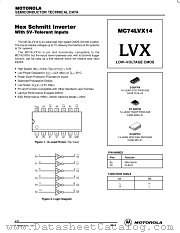 MC74LVX14D datasheet pdf Motorola