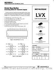 MC74LVX240M datasheet pdf Motorola