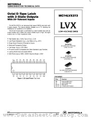 MC74LVX373M datasheet pdf Motorola