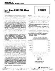 MC88915FN55PLCC datasheet pdf Motorola