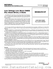 MC88LV915T datasheet pdf Motorola