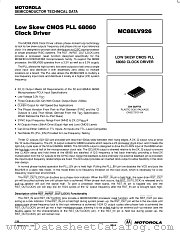 MC88LV926DW datasheet pdf Motorola