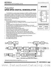 MC92303 datasheet pdf Motorola