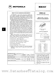 MCM14537CAL datasheet pdf Motorola