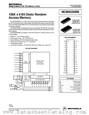 MCM6226BBXJ20R2 datasheet pdf Motorola