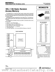 MCM6227BJ25R2 datasheet pdf Motorola