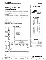 MCM6249WJ20 datasheet pdf Motorola