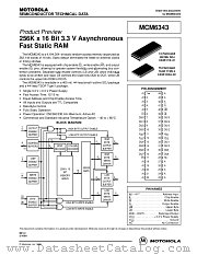 MCM6343YJ15 datasheet pdf Motorola