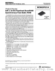 MCM63P631ATQ117 datasheet pdf Motorola
