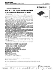 MCM63P631TQ4.5R datasheet pdf Motorola