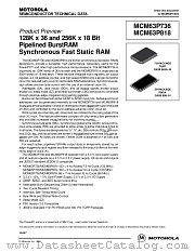MCM63P818TQ100 datasheet pdf Motorola
