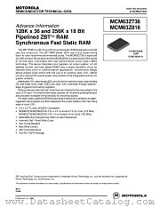 MCM63Z818TQ100 datasheet pdf Motorola
