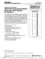 MCM64PC32TSG66 datasheet pdf Motorola