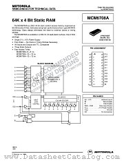 MCM6708AJ8 datasheet pdf Motorola