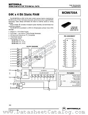 MCM6709AJ10R2 datasheet pdf Motorola