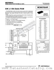 MCM6709ARJ6R2 datasheet pdf Motorola
