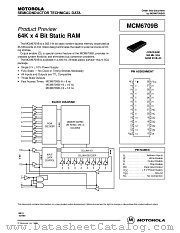 MCM6709BJ12 datasheet pdf Motorola