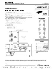 MCM6709BRJ6 datasheet pdf Motorola