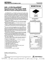 MCM67C618AFN5 datasheet pdf Motorola