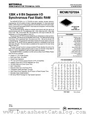 MCM67Q709A datasheet pdf Motorola