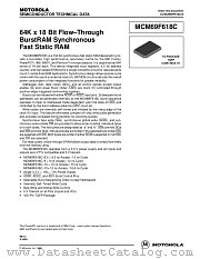 MCM69F618CTQ12R datasheet pdf Motorola