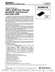 MCM69F735ZP6.5 datasheet pdf Motorola