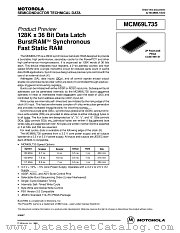 MCM69L735ZP7 datasheet pdf Motorola