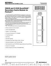 MCM72CB32SG80 datasheet pdf Motorola