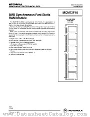 MCM72F10 datasheet pdf Motorola