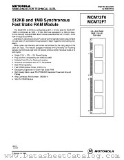 MCM72F7DG12 datasheet pdf Motorola