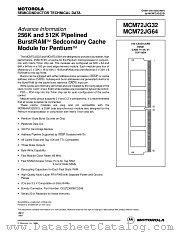 MCM72JG32SG66 datasheet pdf Motorola