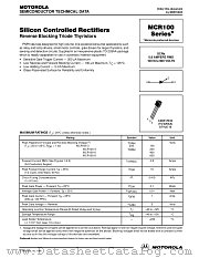 MCR100-6 datasheet pdf Motorola
