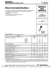 MCR22-7 datasheet pdf Motorola