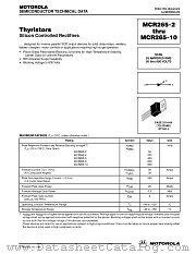 MCR265-4 datasheet pdf Motorola