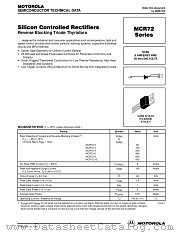 MCR72 datasheet pdf Motorola