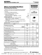 MCR8DSN datasheet pdf Motorola