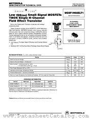 MGSF1N02EL datasheet pdf Motorola