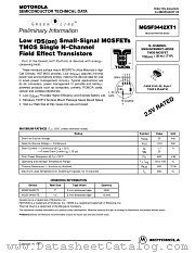 MGSF3442XT1 datasheet pdf Motorola