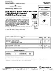 MGSF3454VT1 datasheet pdf Motorola