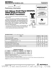 MGSF3454XT1 datasheet pdf Motorola