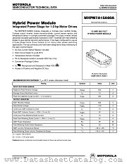 MHPM7A15A60A datasheet pdf Motorola