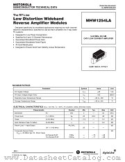 MHW1254LA datasheet pdf Motorola
