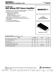 MHW2707-1 datasheet pdf Motorola