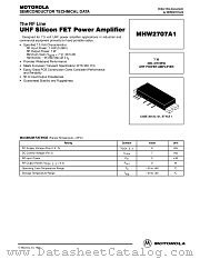 MHW2707A1 datasheet pdf Motorola