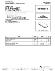 MHW2727-3 datasheet pdf Motorola