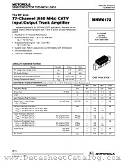 MHW6172 datasheet pdf Motorola