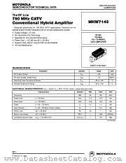 MHW7142 datasheet pdf Motorola