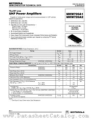 MHW720A2 datasheet pdf Motorola